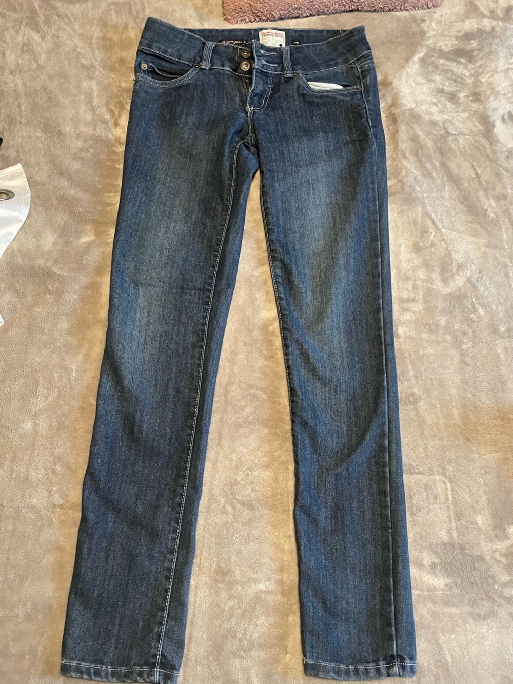 Boot-Cut Women's Jeans in Dark Blue Denim